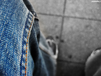 Looking down...