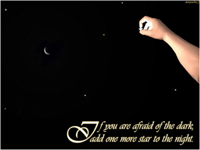 If you are afraid...